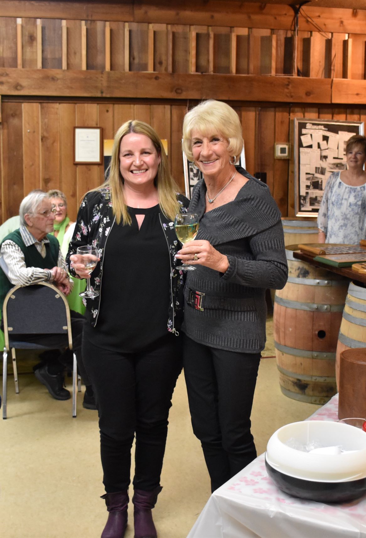 Oliver Curling Club rookie Tracy McFadden and mentor Donna Cooke small